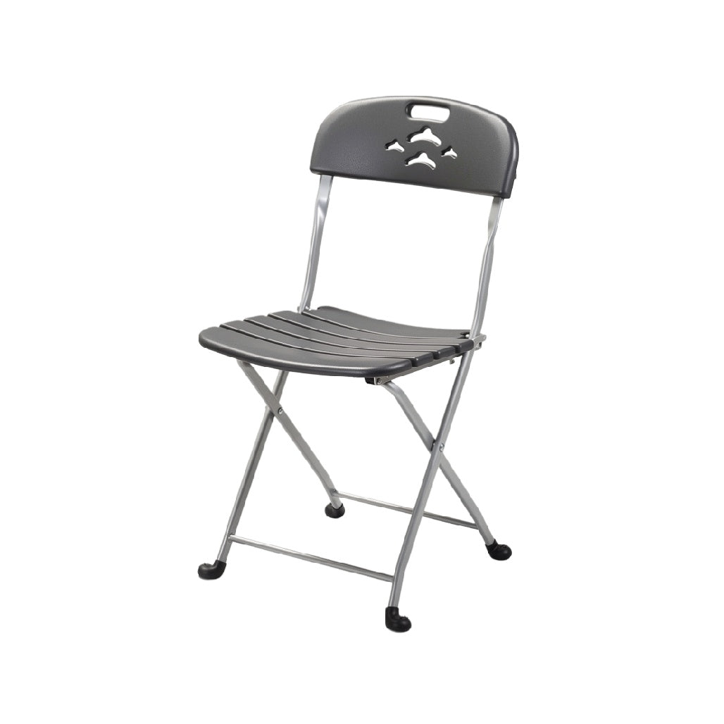Compact Folding Chair with Durable Steel Frame and Sleek Design